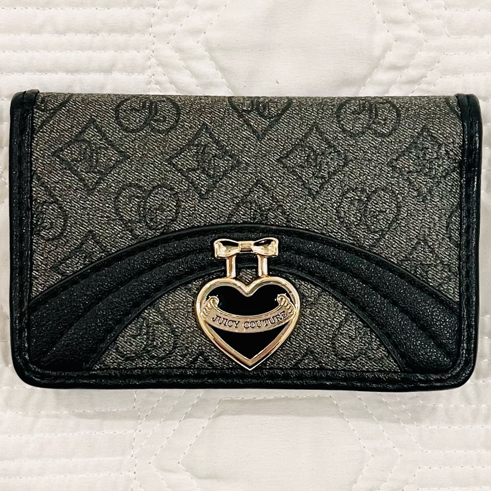 Juicy Couture Liquorice Precious Moments Elongated Bifold Wallet